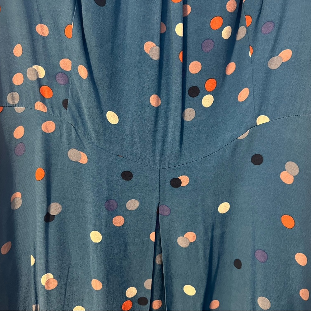 Boden Blue Flutter Sleeve Midi Sundress - Picture 5 of 6